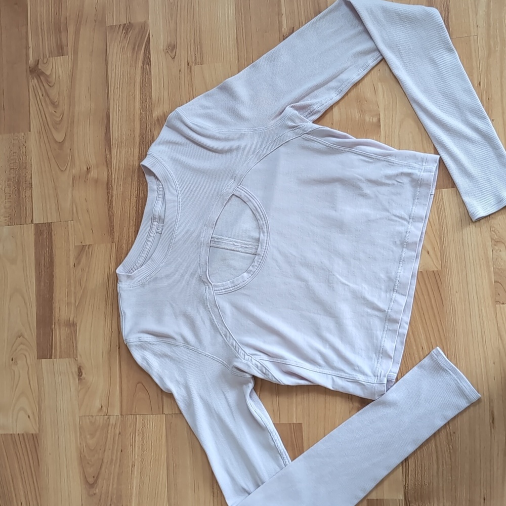 NWOT Lululemon Better Best Long Sleeve Top 6 Porcelain Pink - Picture 11 of 12